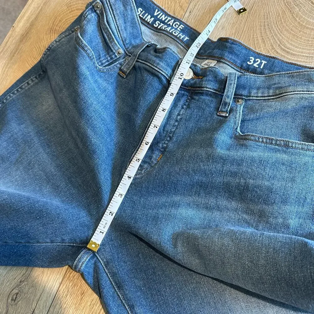 J. Crew TALL Vintage Slim Straight Jeans 32T